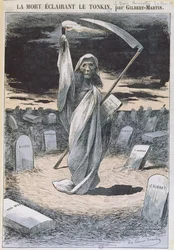 La mort illuminant Tonkin, illustration du magazine 